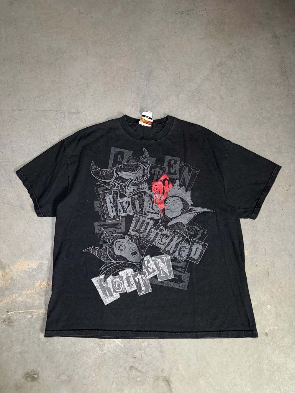 00’s Disney Villains T-Shirt Black Rotten Evil